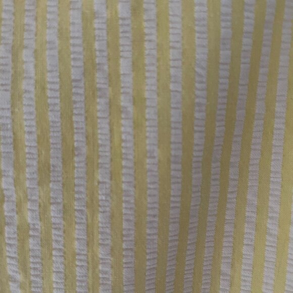 1960s Vintage Yellow Cotton Summer Mini Dress - Picture 4 of 5